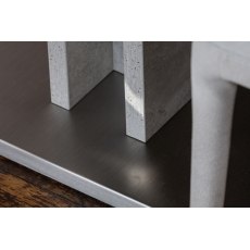 Petra Industrial Ext 160-220cm Dining Table Set & 4 Maya Light Grey Chairs