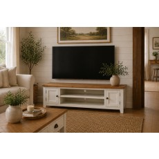 Cotswold White Extra Large TV Stand 180cm Wide