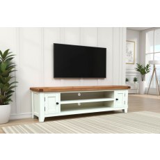 Cotswold White Extra Large TV Stand 180cm Wide