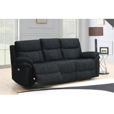 Harrow 3 Seater Sofa Electric Recliner in Black Harrow 3 Seater Sofa Electric Recliner in Black