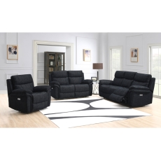 Harrow 3 Seater Sofa Electric Recliner in Black Harrow 3 Seater Sofa Electric Recliner in Black