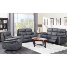 Richmond Fabric 2 Seater Recliner Sofa in Charcoal Grey
