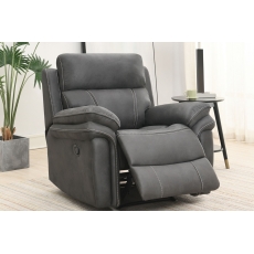 Richmond Fabric Recliner Chair in Charcoal Grey