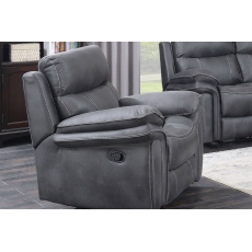 Richmond Fabric Recliner Chair in Charcoal Grey