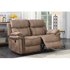 Richmond Fabric 2 Seater Recliner Sofa in Sahara