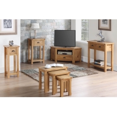 Kilmore Oak 1 Drawer Hall Console Table