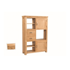 Treviso Oak High Display Unit