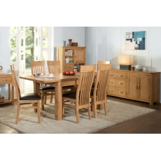 Treviso Oak 120-153cm Ext Dining Table