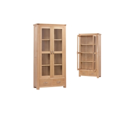 Treviso Oak Display Cabinet