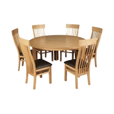 Treviso Oak 150cm Round Dining Table