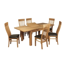 Treviso Oak 140-200cm Ext Dining Table