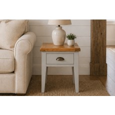 Cotswold Grey Painted Oak Lamp Table