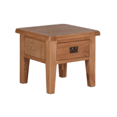 Cotswold Rustic Oak Lamp Table