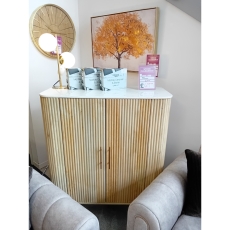 Ex-Display St Austell - Reed Mango Wood Highboard