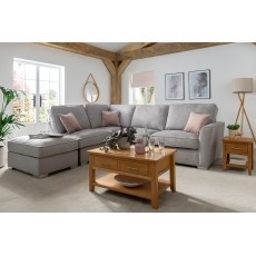 Fantasy L Shape Corner Chaise Sofa With Standard Back