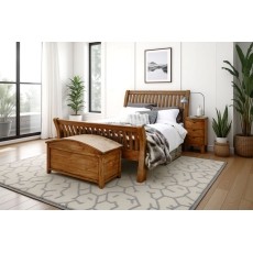 Bermuda Reclaimed Wood Slatted Bedframe