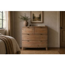 Bermuda Reclaimed Wood 4 Drawer Chest of Drawers