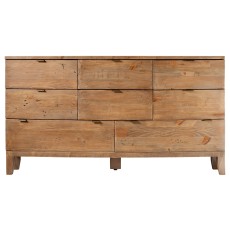 Bermuda Reclaimed Wood 8 Drawer Wide Chest of Drawers