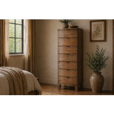 Bermuda Reclaimed Wood 7 Drawer Tall Chest of Drawers