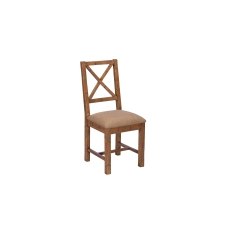 Nixon Reclaimed Wood Upholstered Dining Chair (Pair)