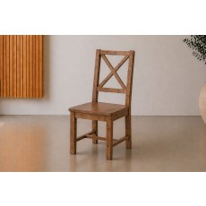 Nixon Reclaimed Wood Dining Chair (Pair)