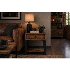 Nixon Reclaimed Wood Lamp Table