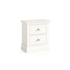 Burgundy Painted Coconut Milk 2 Drawer Bedside Table Burgundy Painted Coconut Milk 2 Drawer Bedside Table