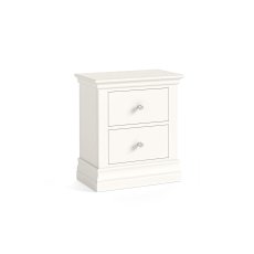 Burgundy Painted Coconut Milk 2 Drawer Bedside Table Burgundy Painted Coconut Milk 2 Drawer Bedside Table