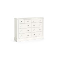 Burgundy Painted Coconut Milk 4 Over 6 Chest of Drawers Burgundy Painted Coconut Milk 4 Over 6 Chest of Drawers
