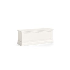 Burgundy Painted Coconut Milk Blanket Box