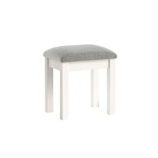 Burgundy Painted Coconut Milk Dressing Table Stool