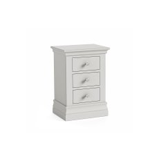 Burgundy Painted Light Grey 3 Drawer Bedside Table Burgundy Painted Light Grey 3 Drawer Bedside Table