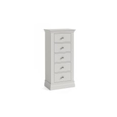 Burgundy Painted Light Grey Tall Chest of 5 Drawers Burgundy Painted Light Grey Tall Chest of 5 Drawers