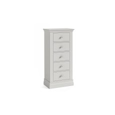 Burgundy Painted Light Grey Tall Chest of 5 Drawers Burgundy Painted Light Grey Tall Chest of 5 Drawers