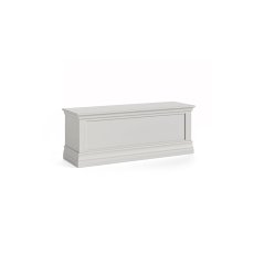 Burgundy Painted Light Grey Blanket Box