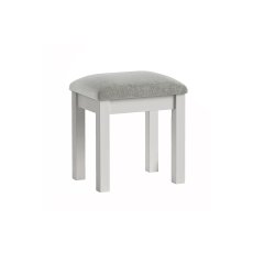 Burgundy Painted Light Grey Dressing Table Stool