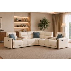 La-Z-Boy Faith Capsule Power Recliner Corner Sofa with Swivel Storage Console Units