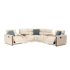 La-Z-Boy Faith Capsule Power Recliner Corner Sofa with Swivel Storage Console Units
