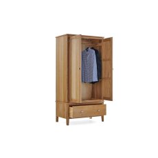 Bath Oak Double Wardrobe
