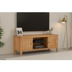 Bath Oak Large TV Unit