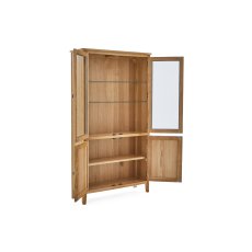 Bath Oak Display Cabinet