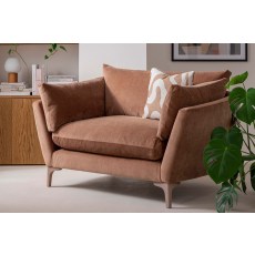 Ellis Fabric Cuddler Snuggle Chair
