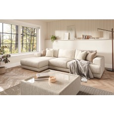 Niki Fabric Large 4 Seater Chaise Sofa Niki Fabric Large 4 Seater Chaise Sofa