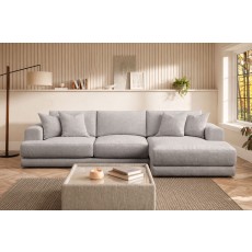 Niki Fabric Medium 3 Seater Chaise Sofa Niki Fabric Medium 3 Seater Chaise Sofa