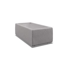 Niki Fabric Modular Rectangle Glass Top Table Niki Fabric Modular Rectangle Glass Top Table