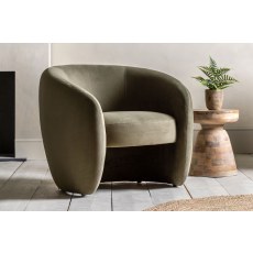 Gallery Direct Curvo Armchair in Moss Green Gallery Direct Curvo Armchair in Moss Green