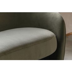 Gallery Direct Curvo 2 Seater Sofa in Moss Green Gallery Direct Curvo 2 Seater Sofa in Moss Green