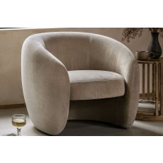 Gallery Direct Curvo Armchair in Cream Gallery Direct Curvo Armchair in Cream