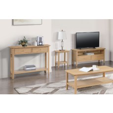 Cotswold Oak Coffee Table with Shelf