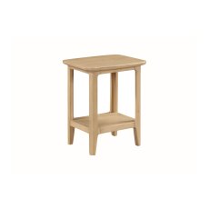 Cotswold Oak Lamp Table with Shelf